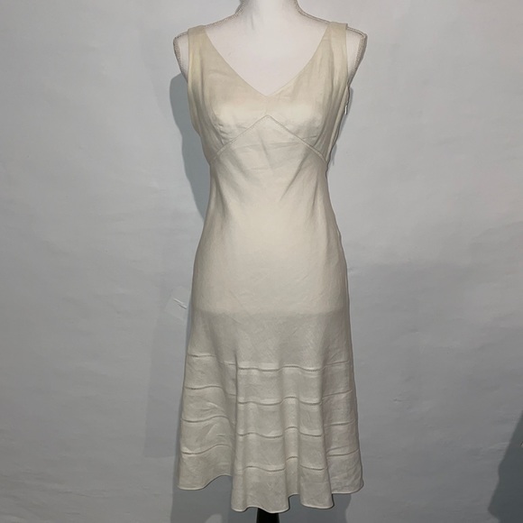 Ann Taylor Linen Sleeveless Summer Dress - Picture 1 of 6